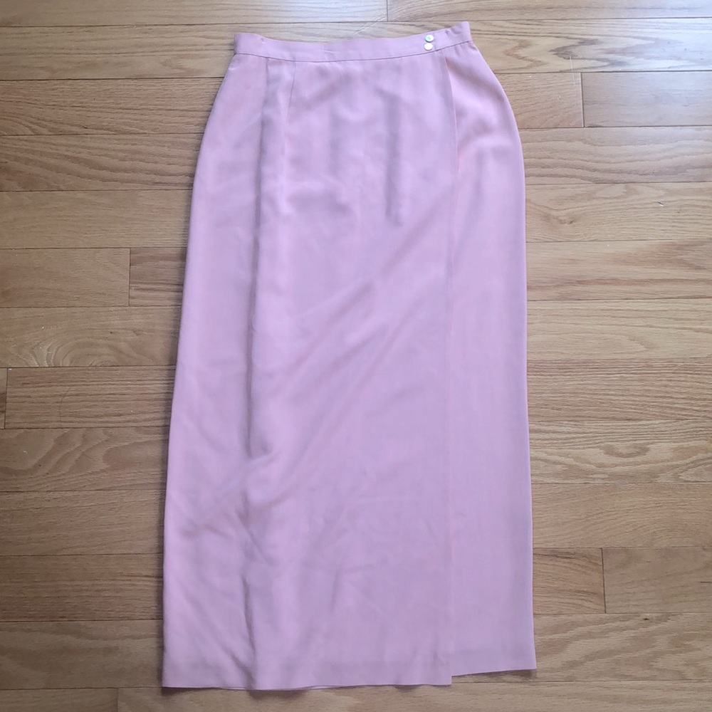 Talbots 100% Silk Midi Skirt